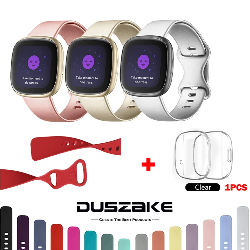 Cinturino per Fitbit Versa 3 cinturino classico in Silicone morbido per cinturino Smart Watch Fitbit Versa 3 per sostituzione Fitbit Sense