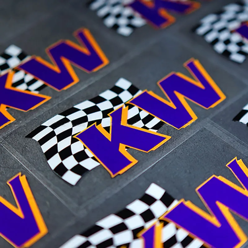 1 قطعة دراجة نارية قبالة الطريق عبر البلاد سباق تعديل الشارات السيارات نافذة حالات ملصق يدوي الصنع ل كيلو واط تعليق #1