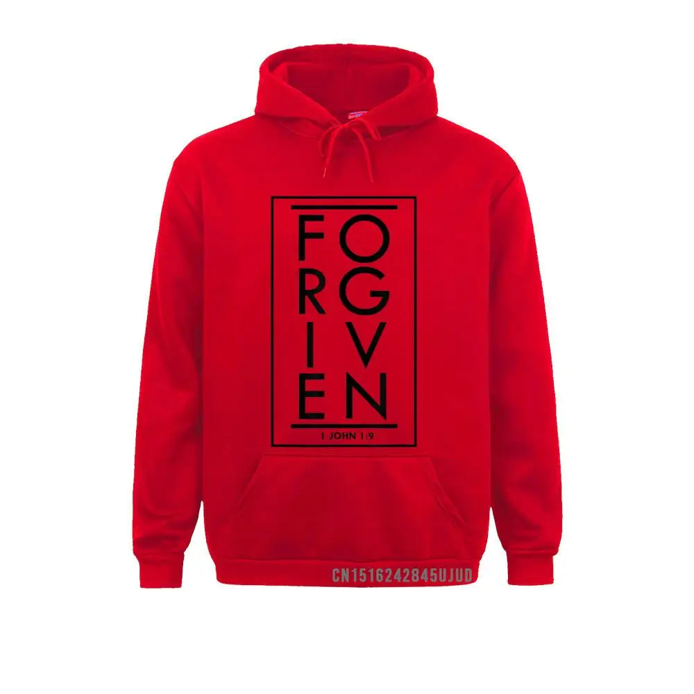 Forgiven 1 John 1 9 Bible Scripture Verse Christian Pullover Sweatshirts Classic Hoodies Holiday Sportswears For Men Autumn