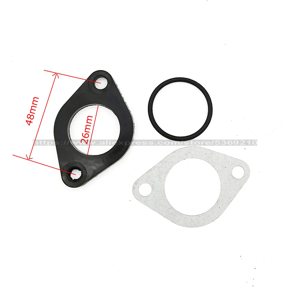 PZ26 PZ27 PZ30 Carburetor 26MM CARB ISOLATER CARBURETOR GASKET 6mm Intake Manifold Spacer O-RING SPACER Gaskets ATV Go Kart