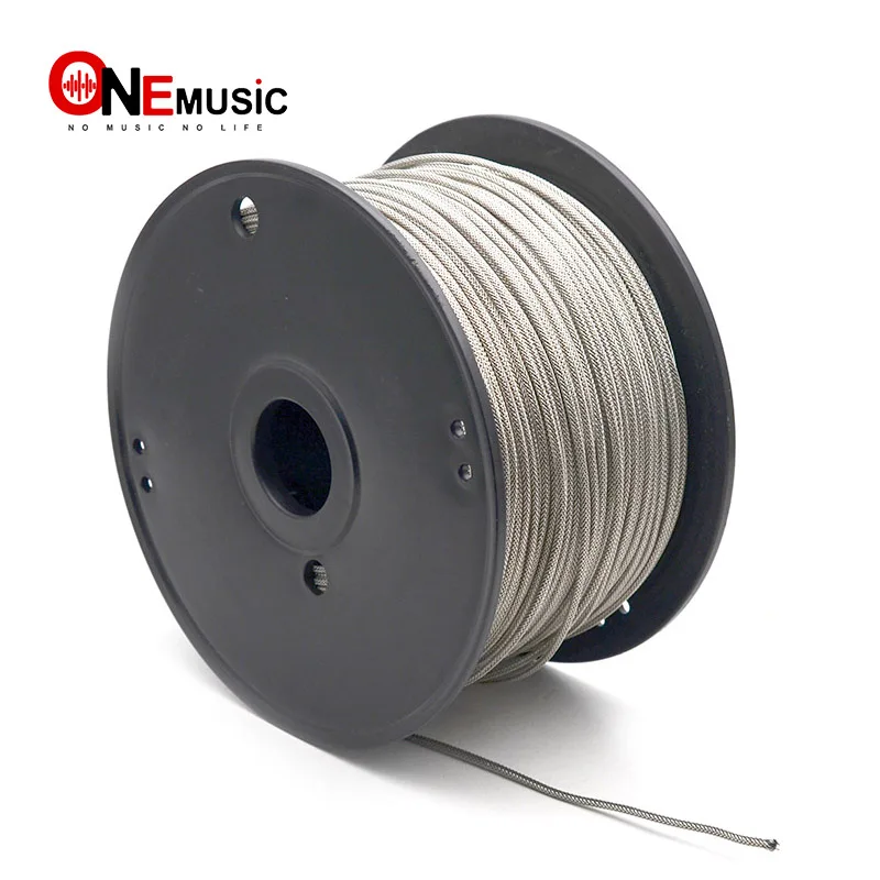 

10Meter Metallic Shield Cable Cloth-covered Waxed One Core Braided Shield Vintage-style Pushback Guitar Wire