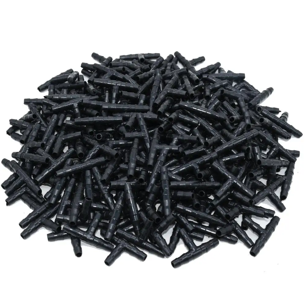 Kesla-gotejadores ajustáveis, 50 peças, conectores tipo t farpada de 4/7mm, microemissor de irrigação por gotejamento, antientupimento para mangueira de 1/4''