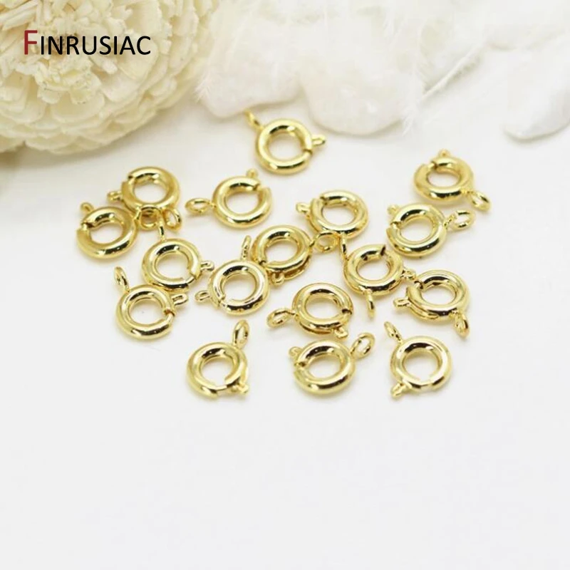 14K Gold Plated Lobster Clasp / Spring Clasps For Jewelry Making DIY Bracelets Necklaces Clasps Findings Craft