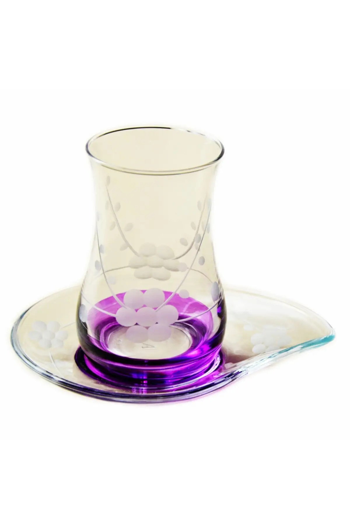 Uras 13-Piece Nature (Purple) Tea Set Kit English Tea Cup Glass Cup