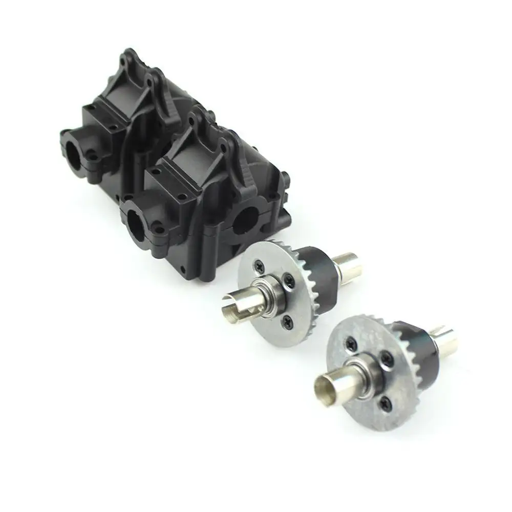 2 Sets Differential And Gear box for Wltoys 144001 1/14 4WD 124018 124019 High Speed Racing RC Car Vehicle Models Parts