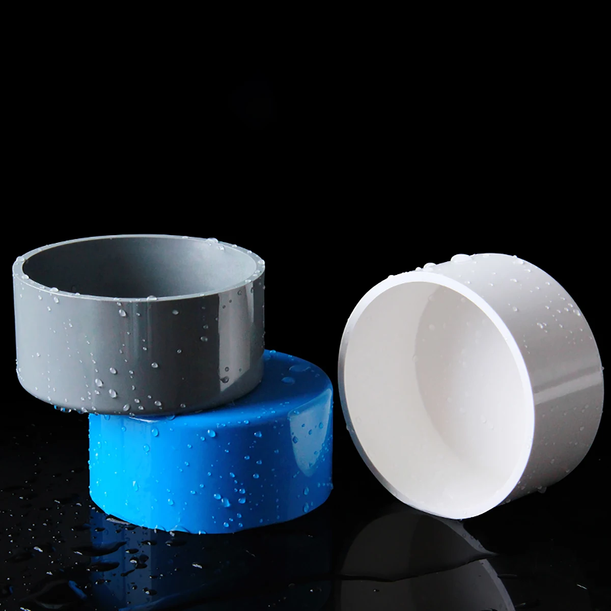 PVC Pipe Fittings Connectors 20,25,32,40,50,63,75,90,110mm PVC End Cap Pipe Plug Caps Garden Irrigation Pipe Aquarium Fittings