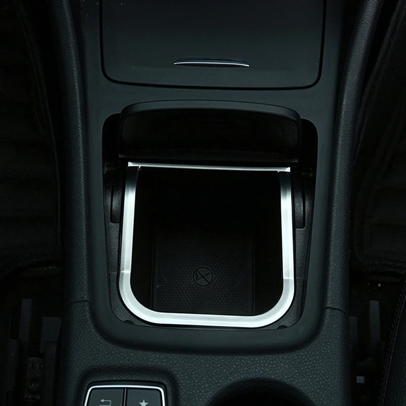 ABS Chrome,Center Console Storage Box Frame Trim,For Mercedes Benz CLA GLA A Class B200 A180 W176 W117 C117,Interior Accessories