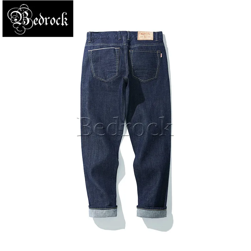 

MBBCAR 11oz Summer selvedge denim unwashed primary indigo jeans Amekaji one washed jeans slim cropped pants pencil pants 7120A