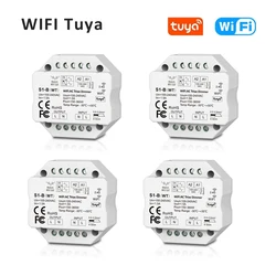 110V 220V Smart Life APP WiFi AC Triac LED Dimmer Switch Wireless 4-zone RF Remote Control F Echo Plus Google Home Voice Control