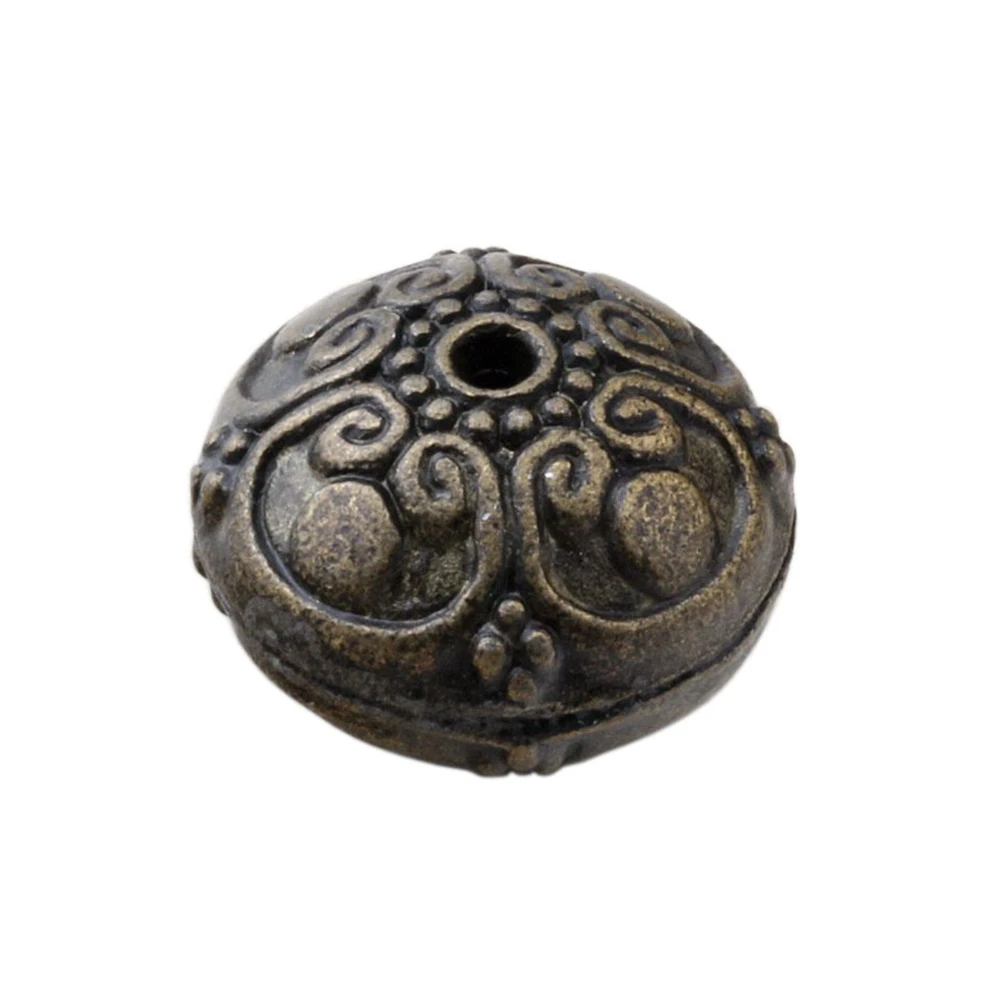 

20Pcs Antiqued Bronze Crafts Round Spacer Beads 16mm DIY Jewelry D25