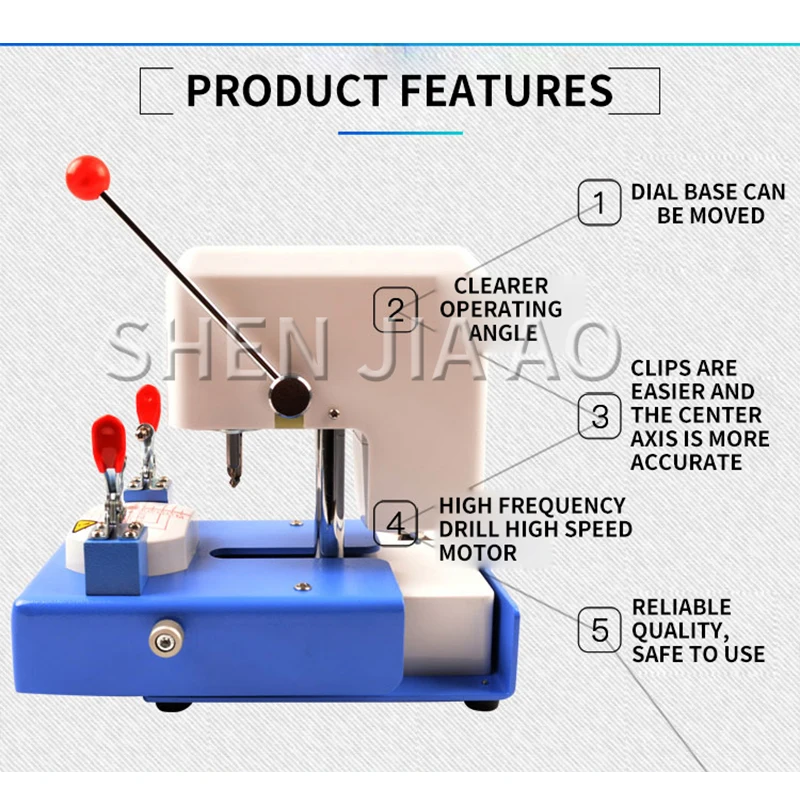 1PC CP-10A Eyeglass Lens Template Punching Machine Three Hole Punching Machine Formwork Machine Glasses Processing Equipment