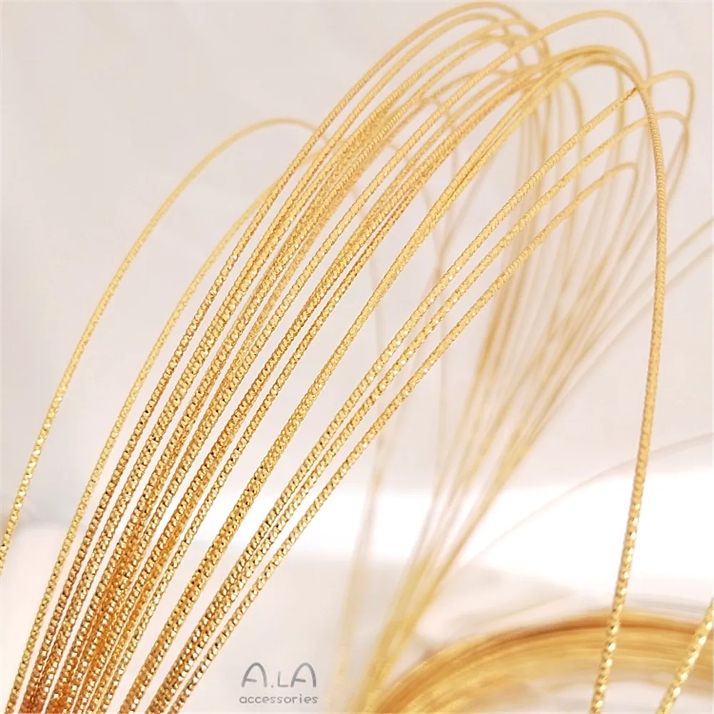 Batch wire copper plating 18K true gold molding wire Copper wire twist hard wire DIY manual winding jewelry material