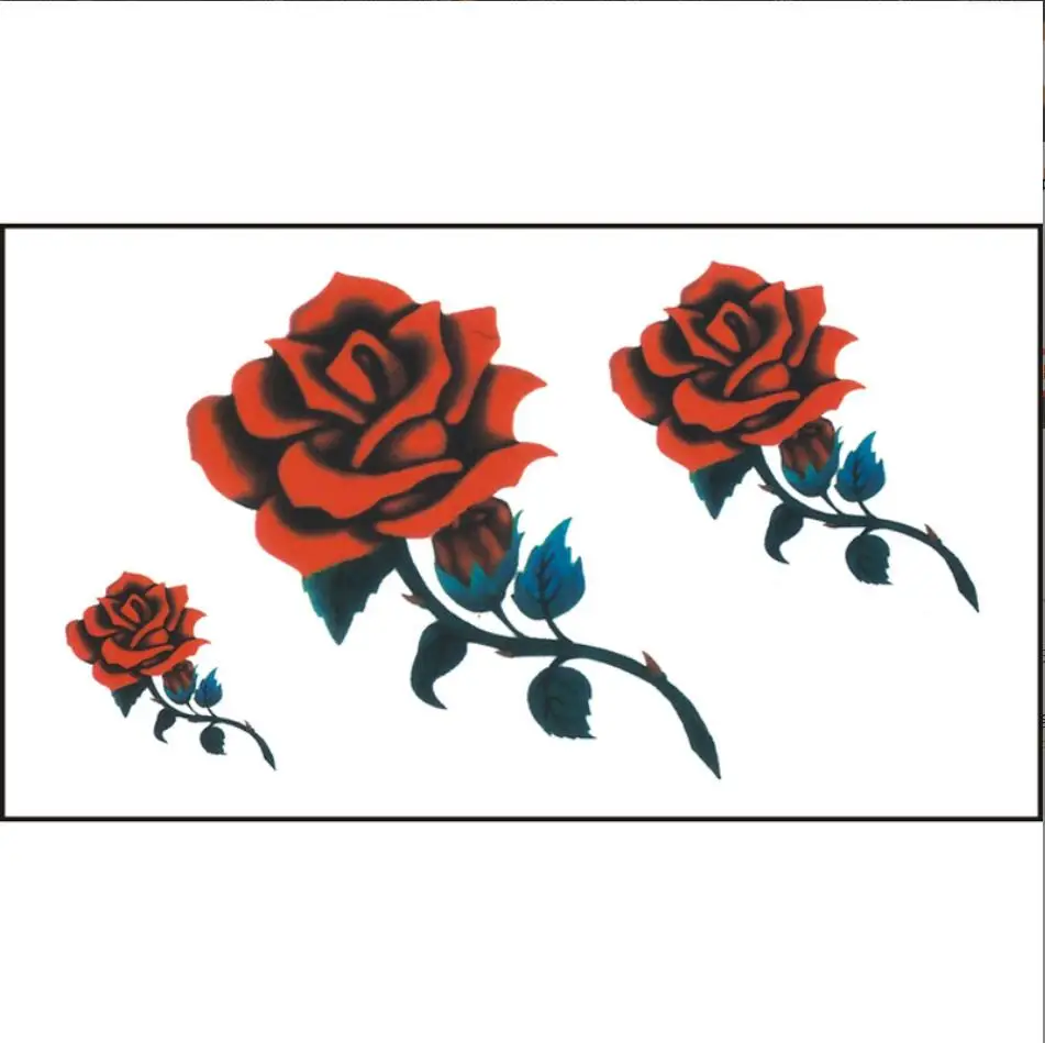 1pc Waterproof Temporary Tattoo Sticker Flower Butterfly Tato Child Wrist Ankle Sexy Tatto Body Art Flash Fake Tatoo Women T2029