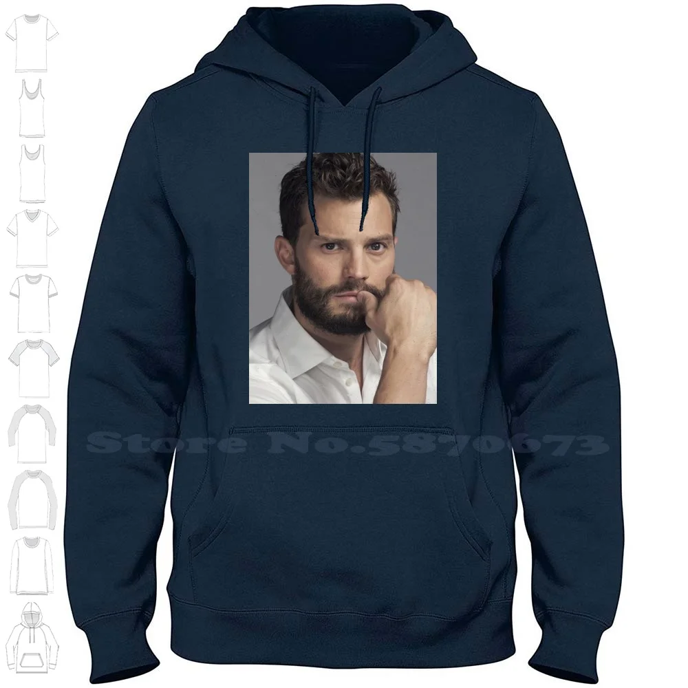 Jamie Dornan 100% Cotton Hoodie T-Shirt Jamie Dornan Kendji Girac Hugh Grant Nicolas Sirkis Billy Idol Tom Hardy Jim Carrey