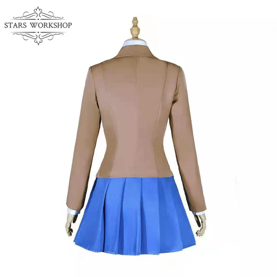 Spel Cos Doki Doki Literatuur Club Monika Cosplay Kostuum Sayori Yuri Natsuki Cosplay School Uniform Voor Halloween Carnaval