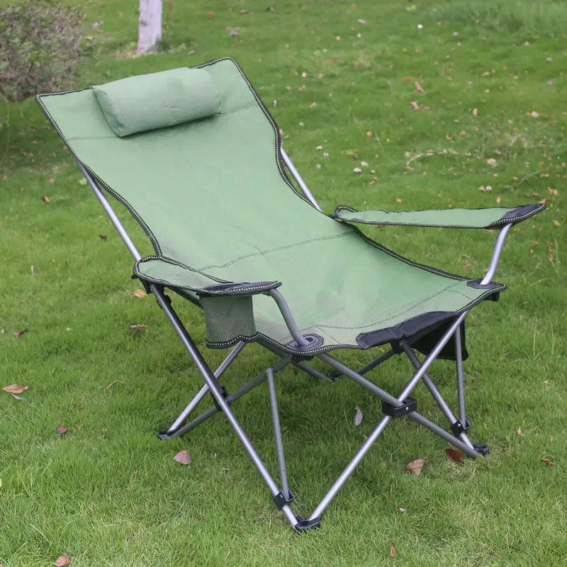 Adults Heavy Duty Portable Folding Camping Chair with Cup Holder Pillow  Carry Bag  outdoor furniture  recliner chair  camping