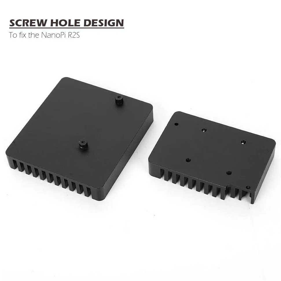 Passive Cooling Metal Case For NanoPi R2S, Aluminium Alloy Armor Case with Fan Heatsink Kit for NanoPi R2S