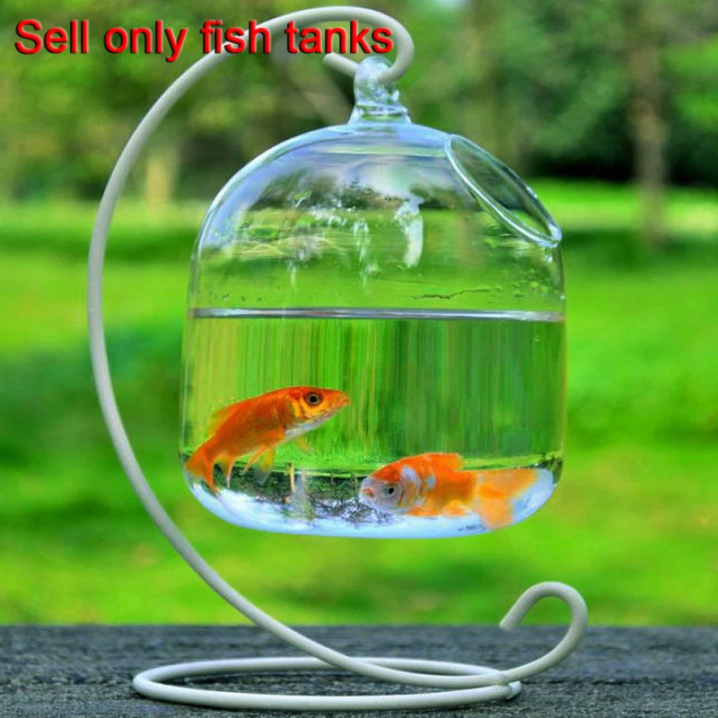 Hanging Transparent Glass Vases Fishbowl Fish Tanks Handmade Aquarium Decor