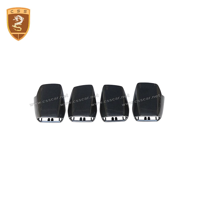 

4Pcs Air Conditioning Cover Dry Carbon Car Interiors For Lamborghini Huracan LP610 LP580 OEM Replacement AC Cover Trim Accessory