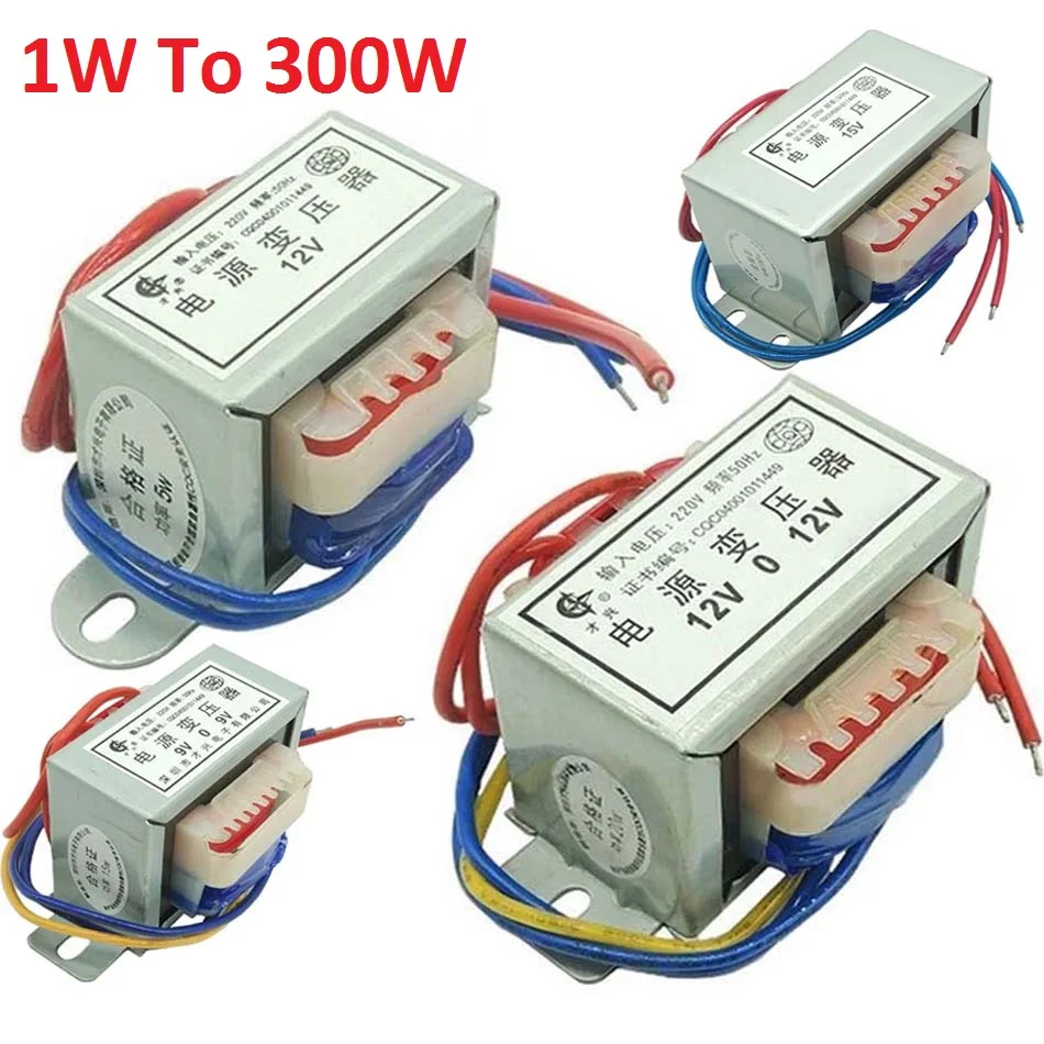 1W 2W 5W 10W 15W 20W 30W 50W Power Transformer Input AC 110V/220V/380V Output AC Single/Dual 6V 9V 12V 15V 18V 24V 36V