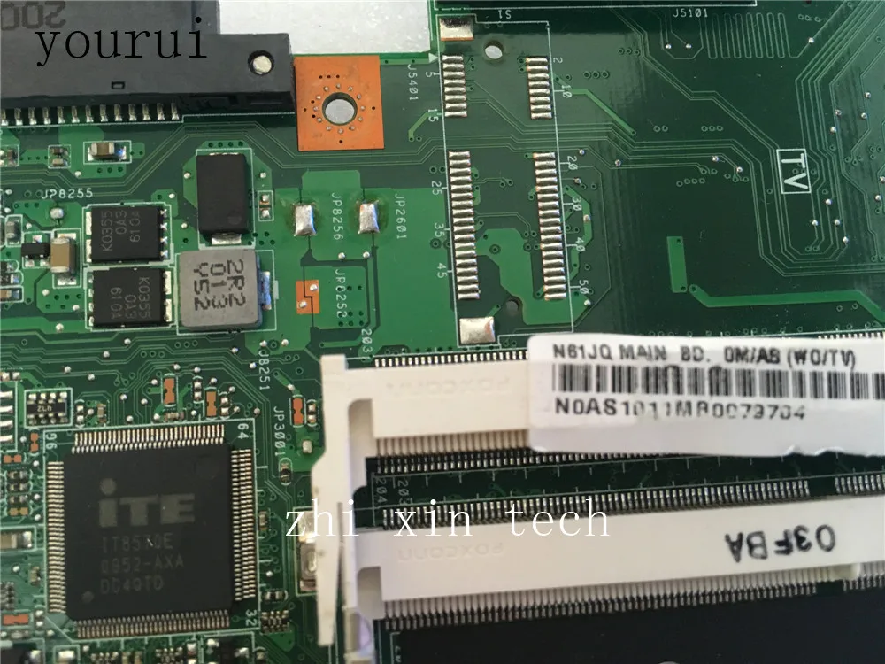 Imagem -03 - Yourui para Asus N61ja Placa-mãe N61jq Rev 2.1 Mainboard Ddr3 Teste ok 100 Original