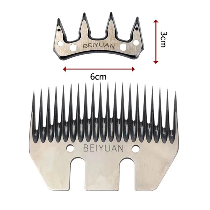 

1set Sheep Goats Shearing Clipper Straight 20 Tooth Blade Alternative For Sheep Shearing Machine Shearing Scissors