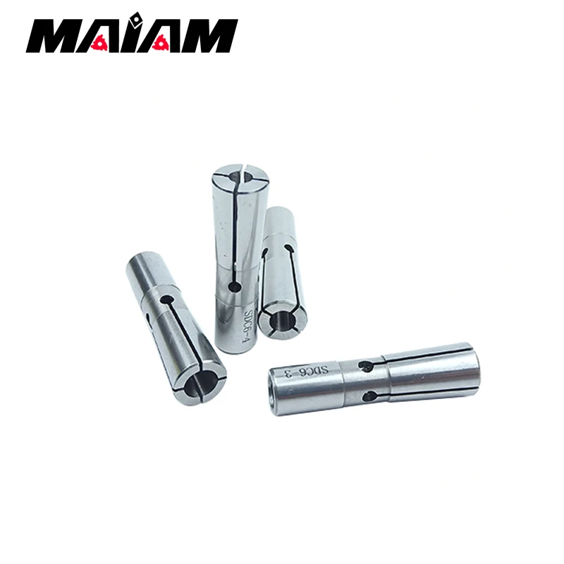 0.003 precision cnc collet dc6 chuck collet 2mm 3mm 4mm 5mm 6mm 3.175mm 1/8 pull back collet high precision collet dc collet