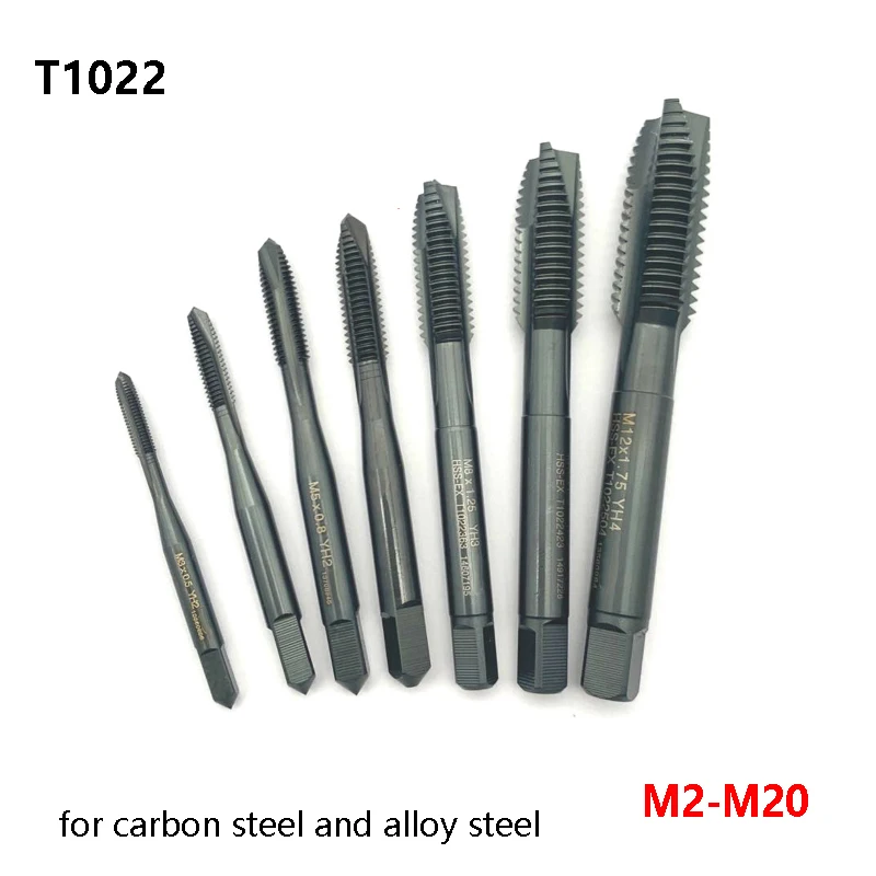 

Original T1022 Tapping Through Holes in Carbon Steels and Alloy Steels M2 M2.5 M3 M4 M5 M6 M8 M10 M12 M14 M18 Spiral Taps