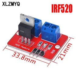 5pcs IRF 520 0-24V Top Mosfet Button IRF520 MOS Driver Module PWM Dimmer For Arduino MCU ARM Raspberry pi