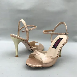 Chaussures de danse Tango Sexy pour femmes, chaussures de mariage, de soirée, Flamenco, semelle extérieure en cuir, talon haut, nouvelle collection