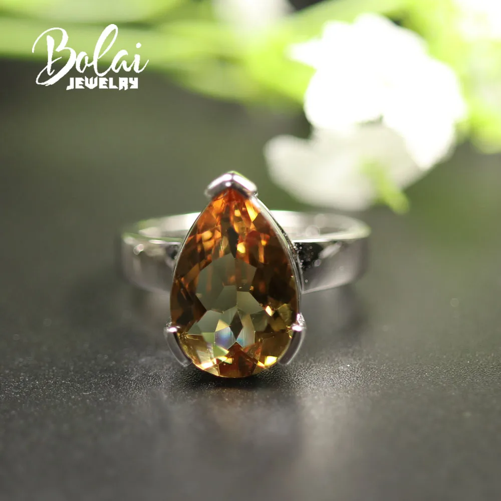 Женское кольцо с зултанитом Bolaijewelry, изящное кольцо из стерлингового серебра 925 пробы с драгоценным камнем меняющим цвет, лучший подарок для мамы