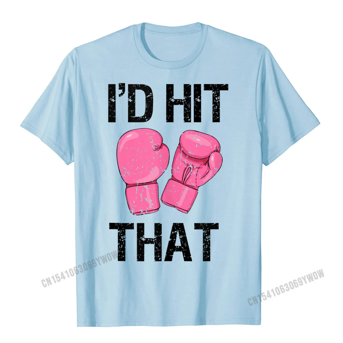 Id Hit That Womens Pink Kickboxing Boxing Saying Gift Tshirts Men Cotton Men's Tops & Tees Geek T Shirts Camisas Casual Funny