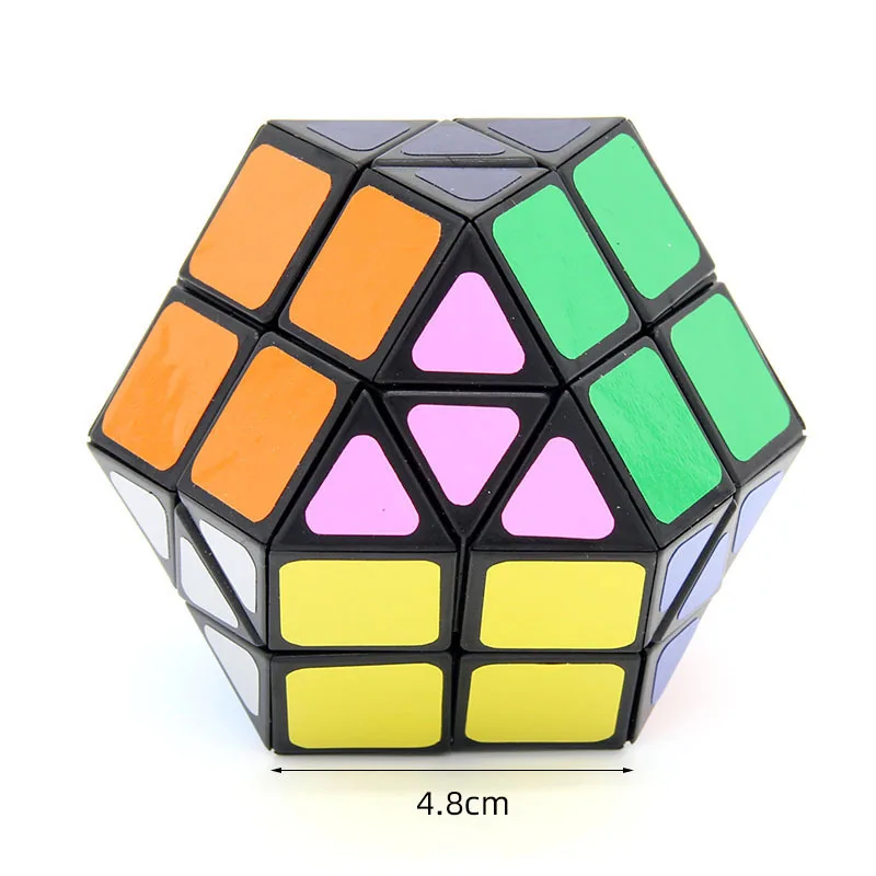 Nuevo WitEden Rainbow 14 superficies de tetraedro Cubo mágico rompecabezas forma especial Cubo mágico juguetes educativos profesionales para niños