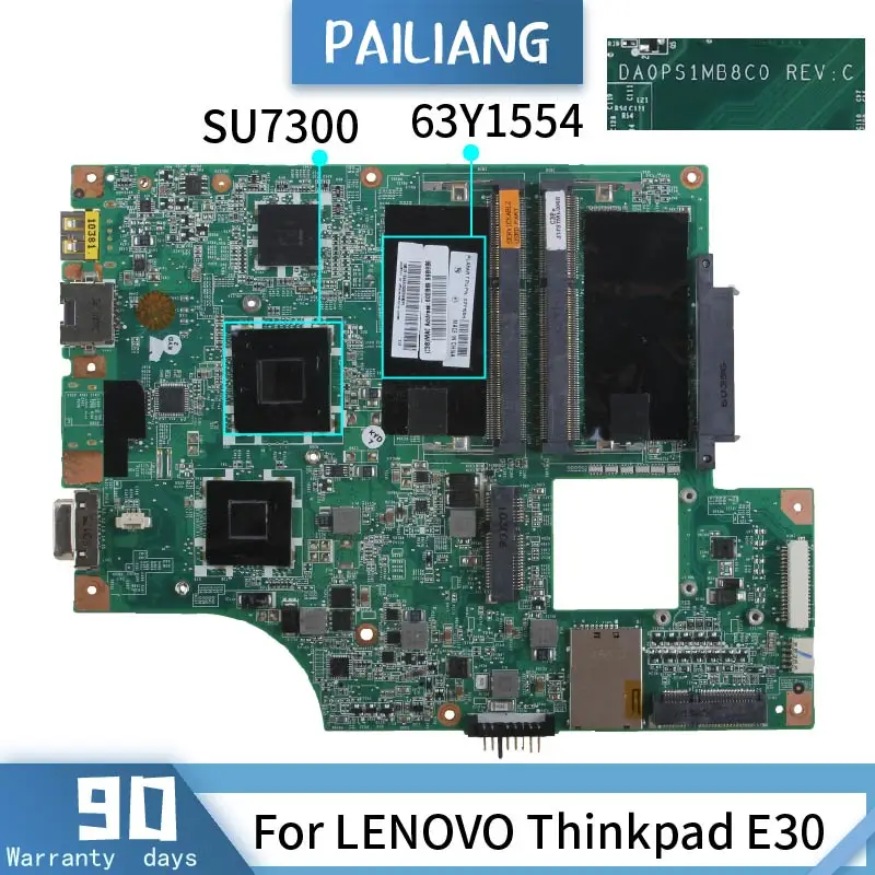 

For Lenovo Thinkpad E30 Notebook Mainboard 63Y1554 DA0PS1MB8C0 DDR3 Laptop Motherboard