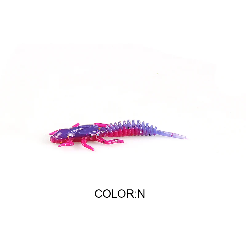 2019 neue Erreichen Weiche Köder Weiche Kunststoff Köder Larve 6 cm/5 cm Schwimmende Süßwasser Swimbaits Silikon Weichen Köder wurm Für Angeln