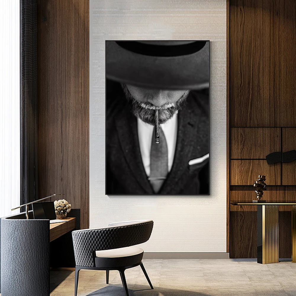 Nordic Women Wall Art Canvas Prints Posters Paintings Elegant Men Portrait Cigarette Picture for Living Room Home Decor No Frame