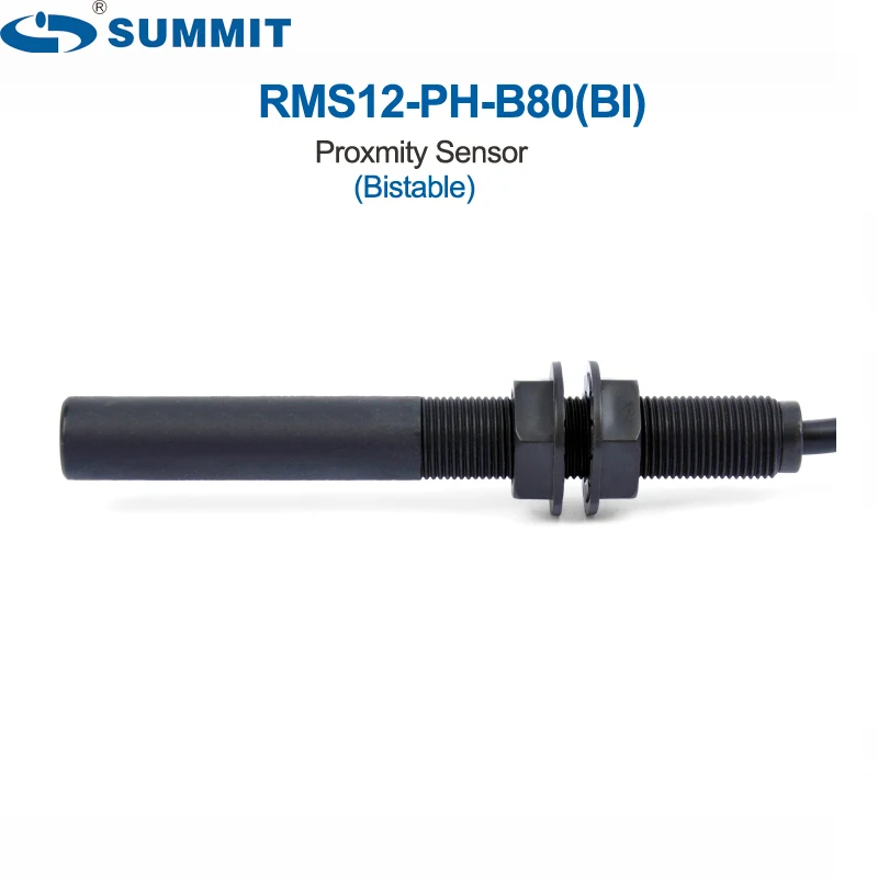 SUMMIT RMS12-PH-B80 elevator lift  floor leveling half threaded cylindrical bistable  proximity magnetic reed switch sensor