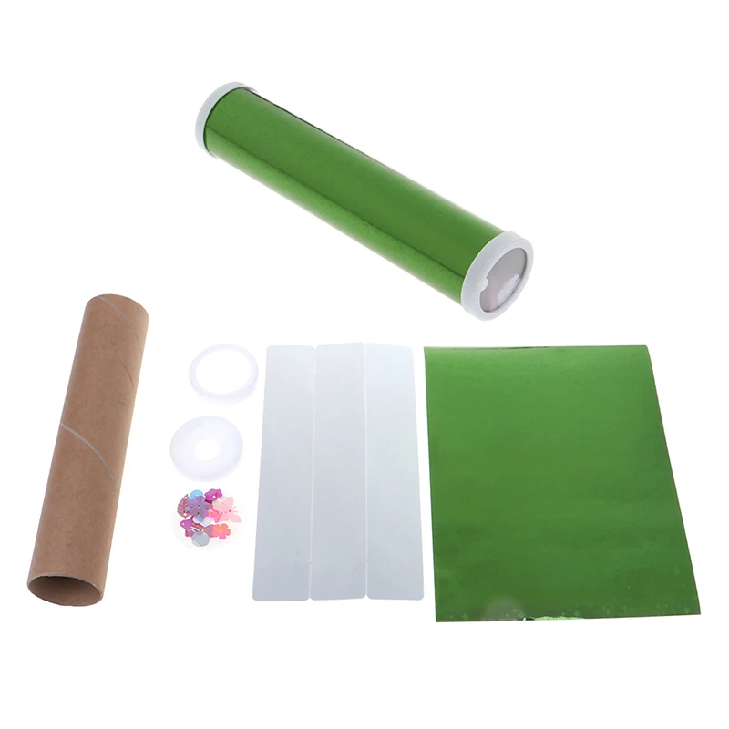 1ชุด DIY สีหมุน Kaleidoscope ชุดการทดลองวิทยาศาสตร์หัตถกรรมการศึกษาเด็กสมองมือ-ตาความร่วมมือการฝึกอบรมของเล่น