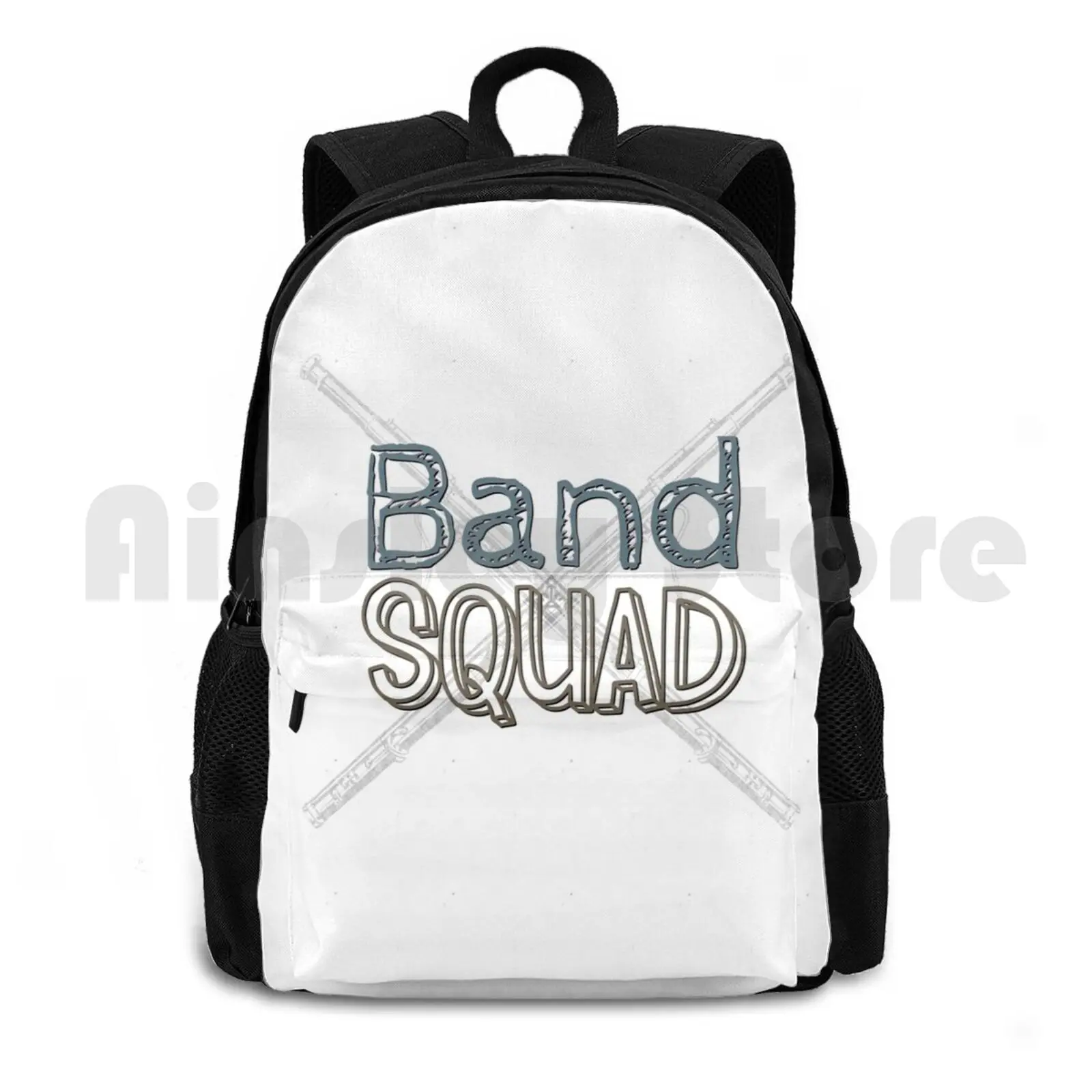 Band Squad-Bassoon Outdoor Hiking Backpack Waterproof Camping Travel Band Band Squad Marching Band Marching High School Band