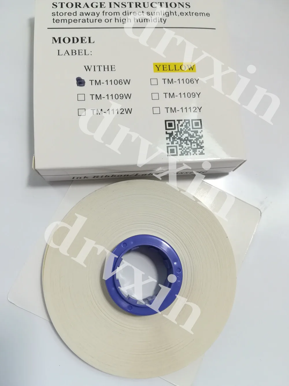 

1 Pcs Label Tape Core 6mmx30m white For Cable ID Printer Electronic Lettering Machine Mk1000 Mk2000 Mk1100,Mk2100 Mk1500 Mk2500