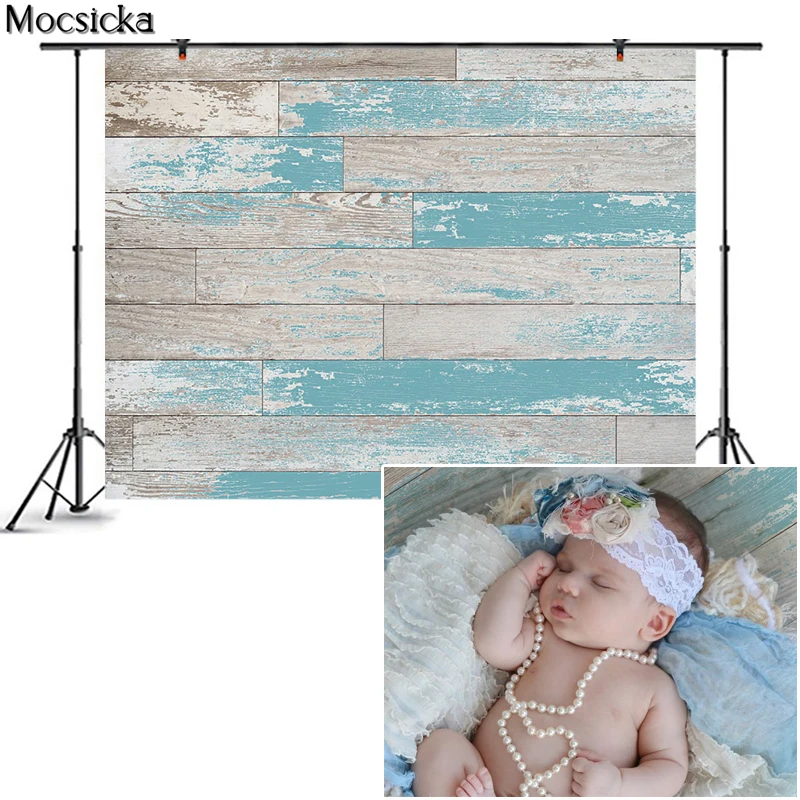 Mocsicka Wooden Backdrop Photography Studio Props Background Black Photographic Wall Floor Wallpaper for Photo Shoot