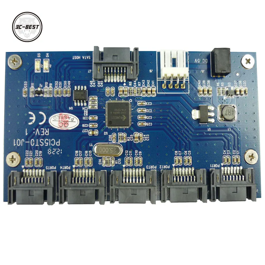 

SATA transfer card SATA port multiplier motherboard SATA 1 to 5 support SATA3.0 extension card