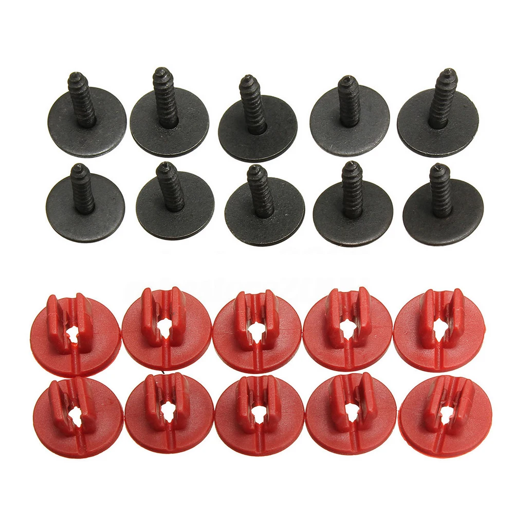 20Pcs Engine Undertray Cover Clip Bottom Screws Shield Guard Kit POM Metal Fit For FORD FOCUS C-MAX