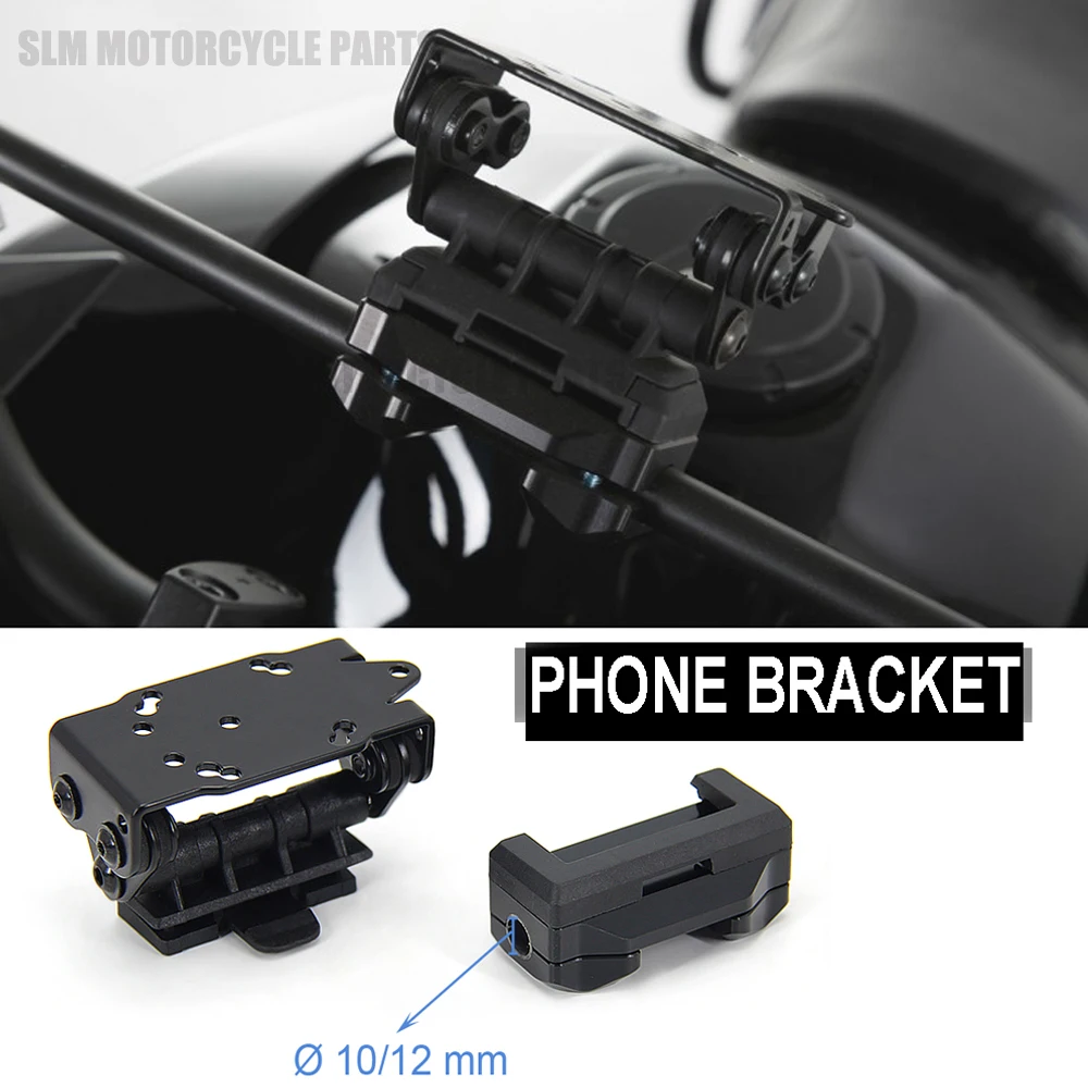 NEW Navigation Bracket Mobile Phone GPS Plate Bracket 10/12 mm For BMW R 1200 GS R 1200GS Adventure Support Phone Holder