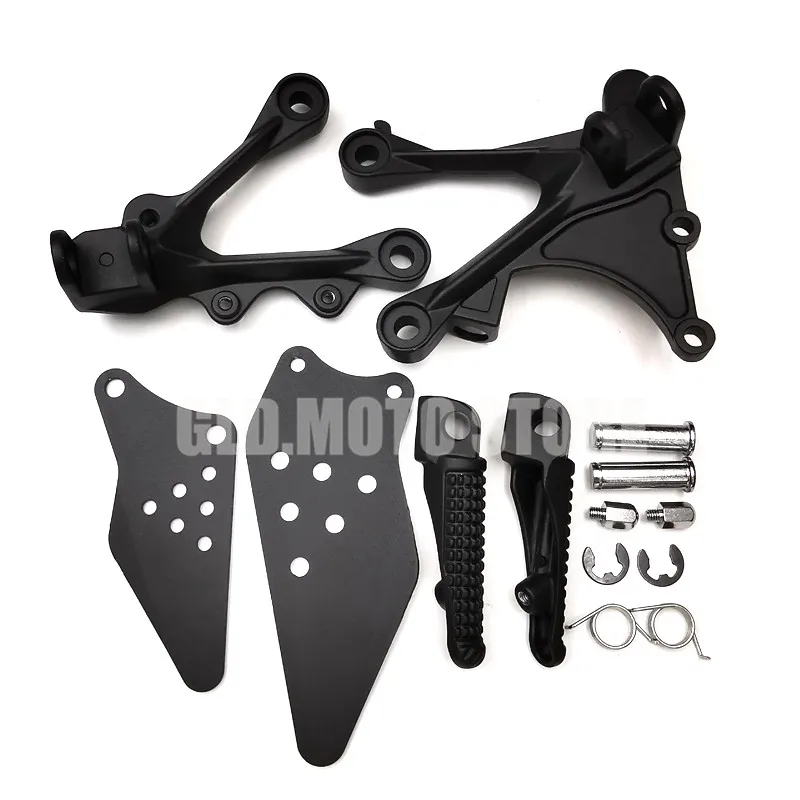 Motorcycle Front Footrest Foot Pegs Set For Kawasaki ZX6R ZX-6R ZX636 2005 2006 2007 2008