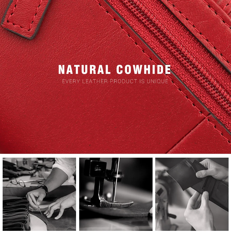 Lange Damen-Geldbörse aus echtem Leder, RFID-Trifold-Multi-Kreditkartenhalter, Schlitz mit Handytasche, luxuriöse Damen-Geldtasche – Detail 6