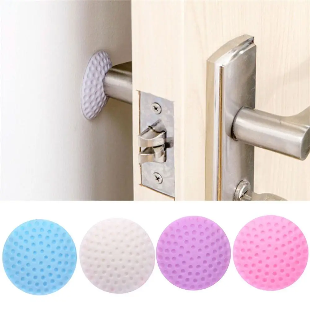 5pcs Thick Silent Quiet Golf Door Rear Wall Anti Collision Mat Anti Touch Pad Door Handle Wall Protection Cushion Shock Pad