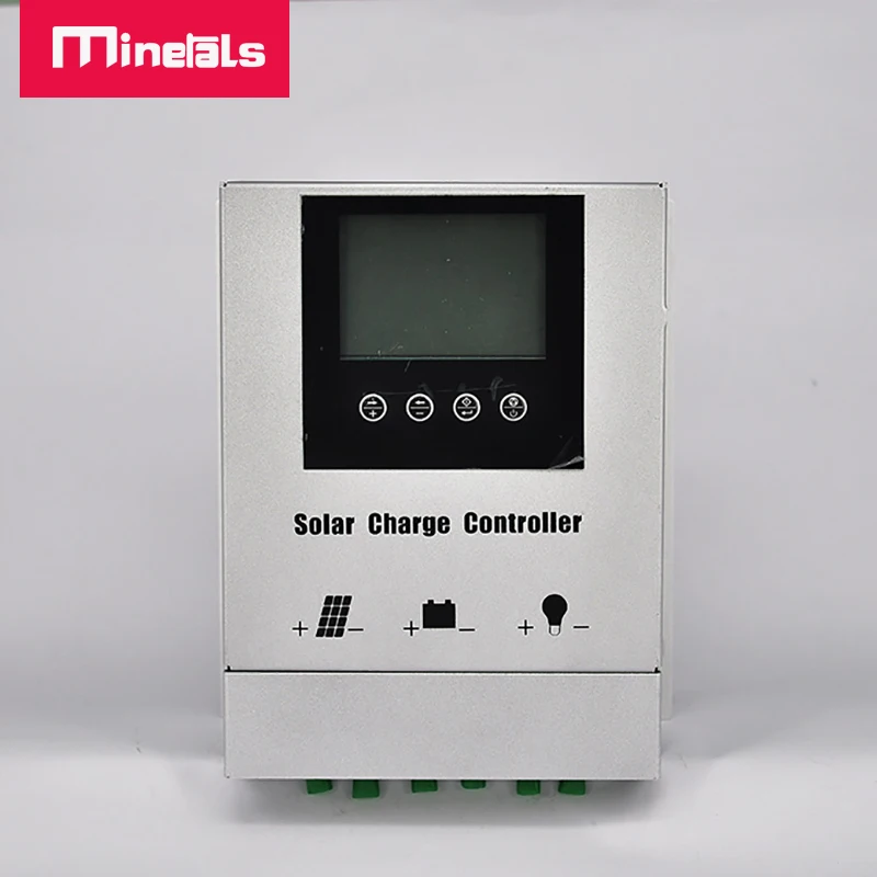 Controlador 12v 24v 48v 30a 40a 50a 60a pwm controlador de carga solar com display lcd para chumbo ácido