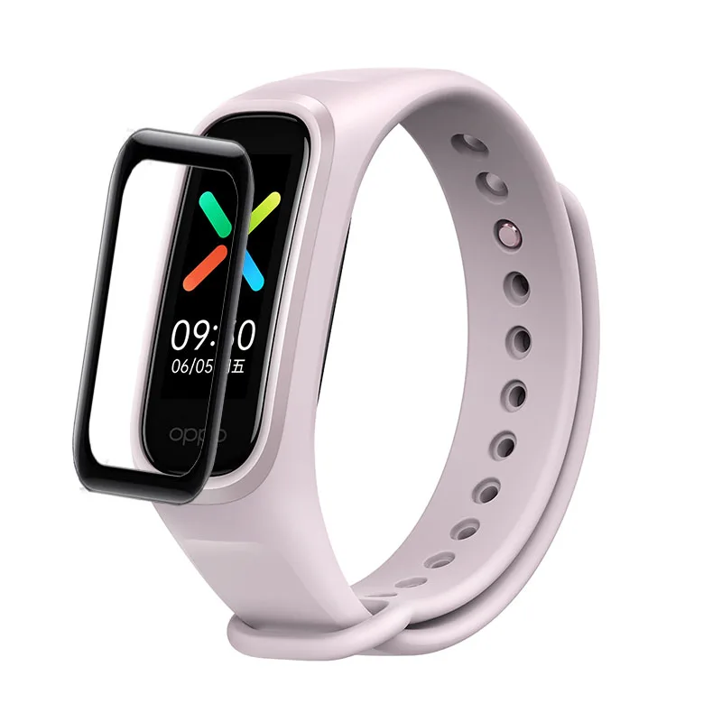 3D изогнутая мягкая прозрачная защитная пленка чехол для смарт-браслета OPPO Стильный Смарт-браслет защитный экран аксессуары