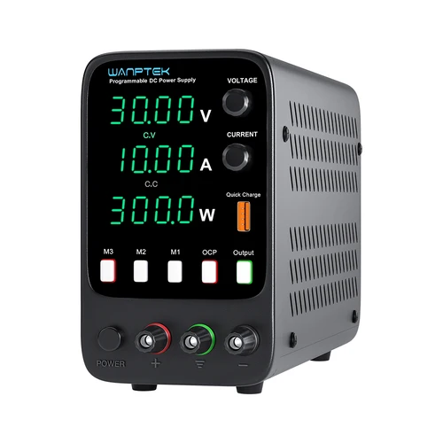 Imagen 2 del producto Wanptek fuente de alimentación CC ajustable 30V 10A LED banco de laboratorio Digital fuente de alimentación fuente de alimentación estabilizada interruptor regulador de voltaje